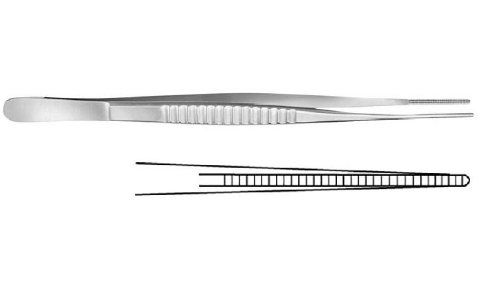 DE BAKEY Пінцет судинний; прямий; атравматичний; Ø 1,5мм; 30,0см. Tontarra Medizintechnik GmbH